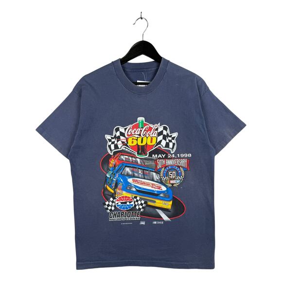 Vintage NASCAR 50th Anniversary Coca Cola T-Shirt 1998 Large - Picture 1 of 6